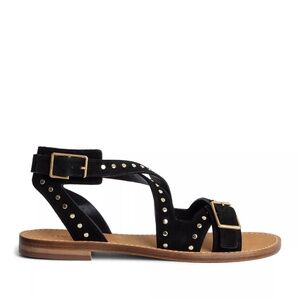 🖤💛 Zadig & Voltaire | Women's Cecilia Studded Strap Sandals ✨